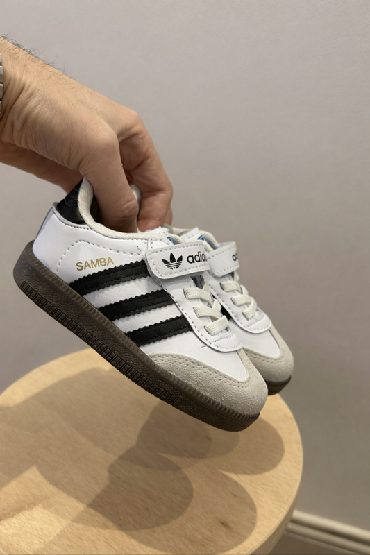 Kid's White and black Sneakers