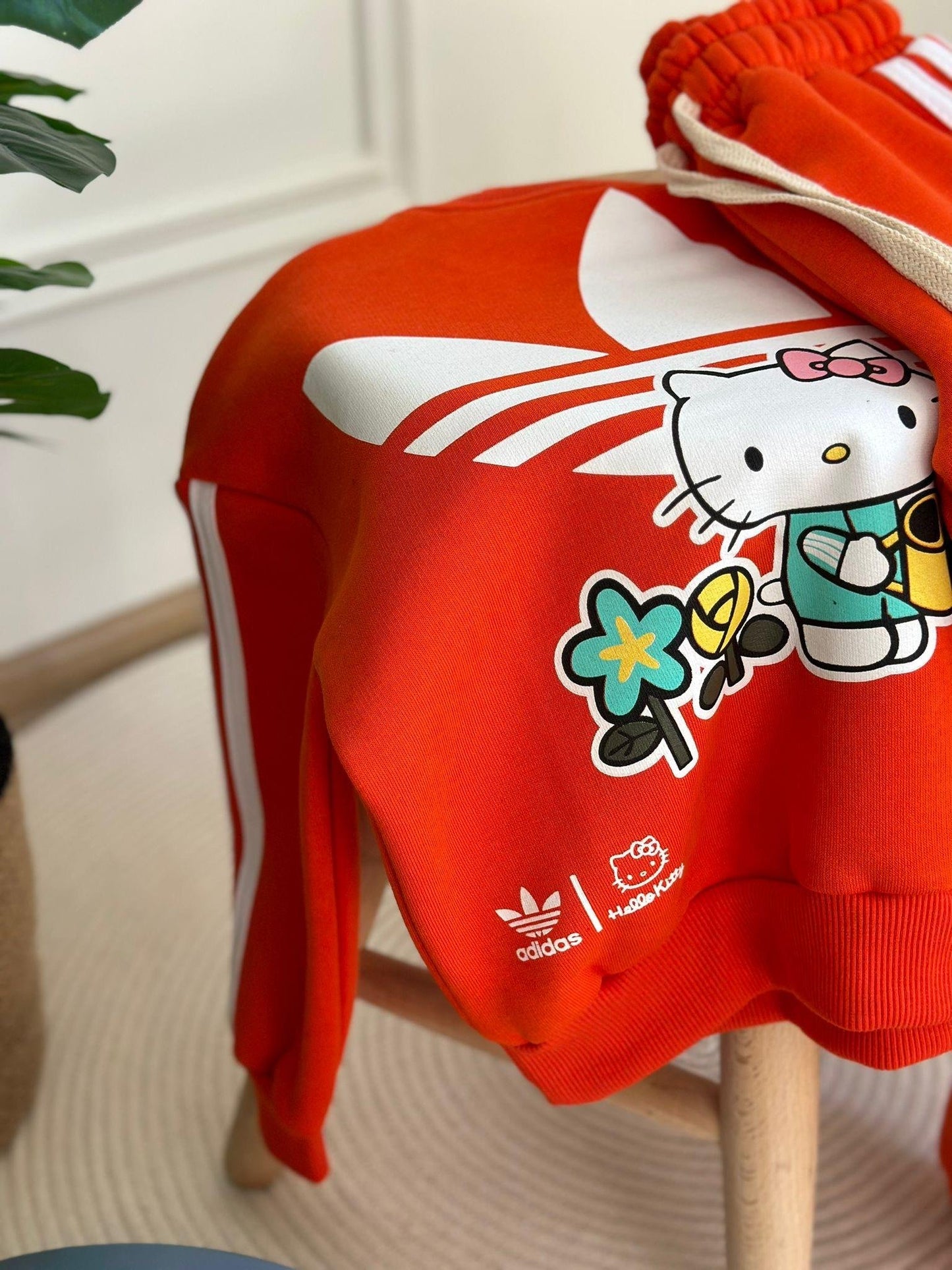 Hello Kitty Logo Printed Sports Tracksuit Set