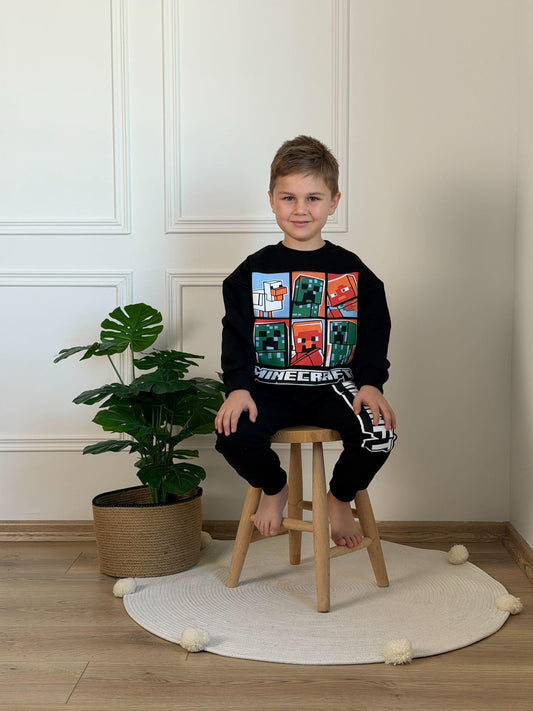 Minecraft Printed Tracksuit Set