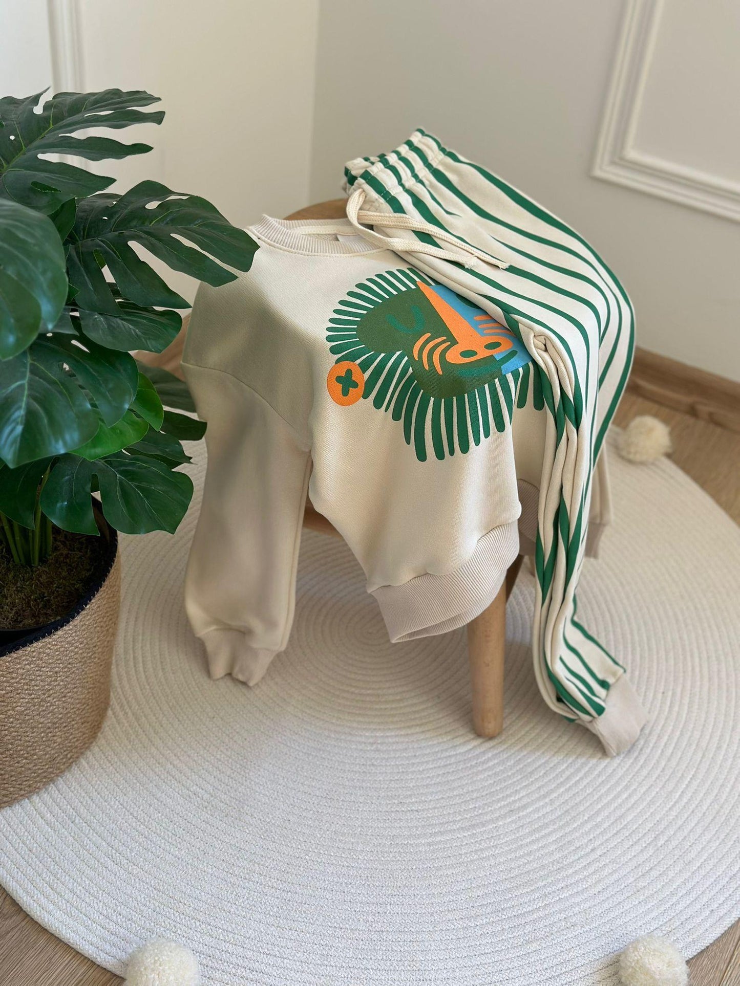 The Monkey Striped Jogging Set