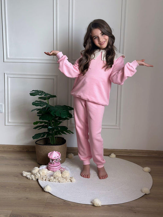 Lace Detailed Tracksuit Set