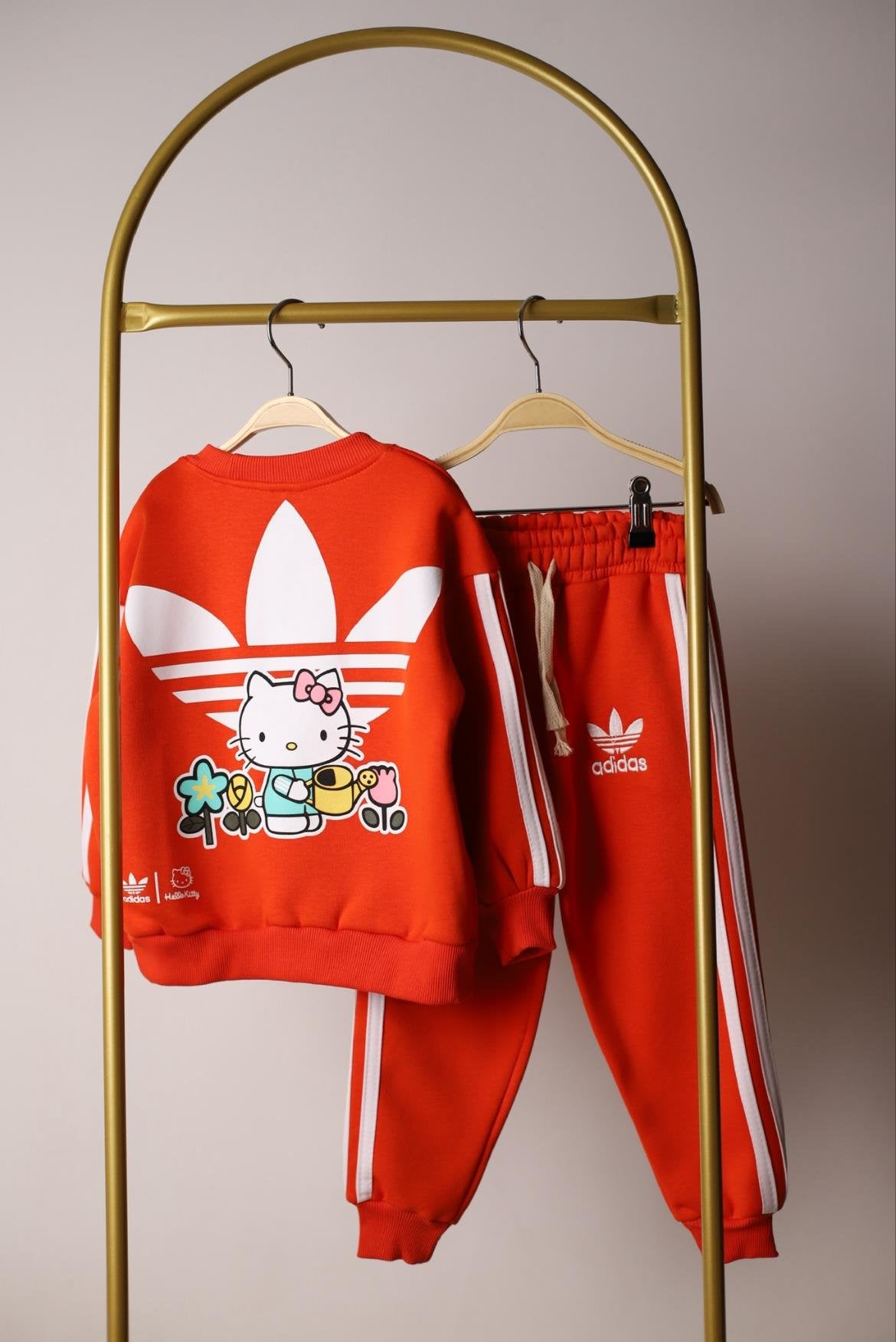 Hello Kitty Logo Printed Sports Tracksuit Set