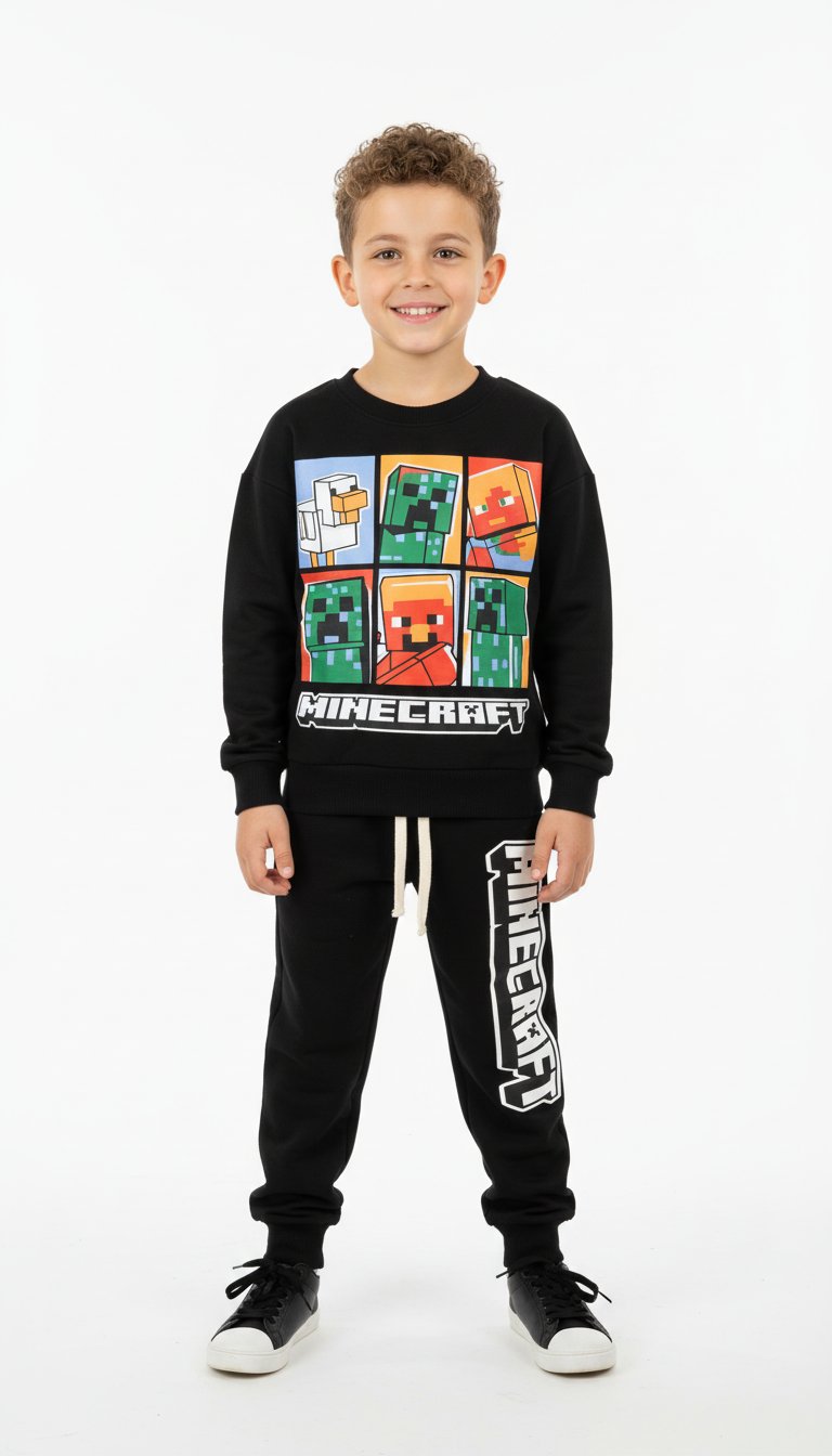 Minecraft Printed Tracksuit Set
