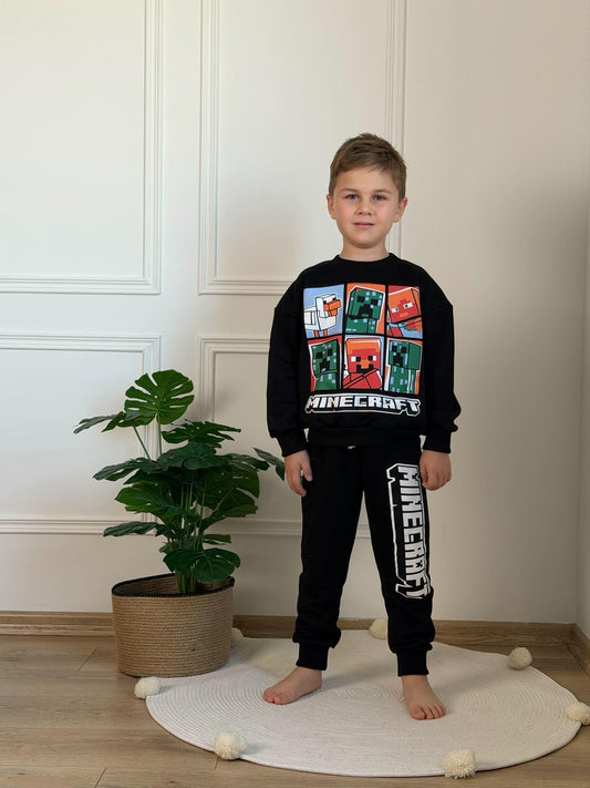 Minecraft Printed Tracksuit Set