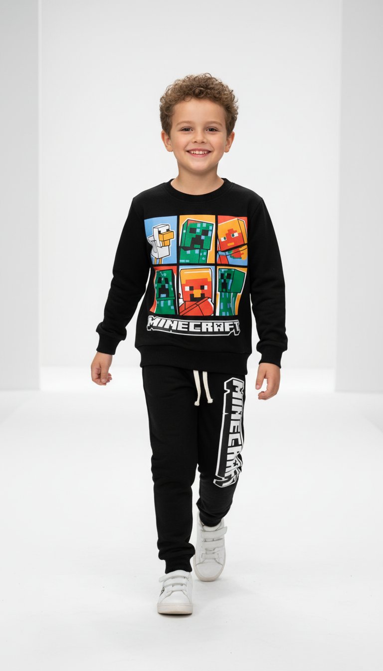 Minecraft Printed Tracksuit Set