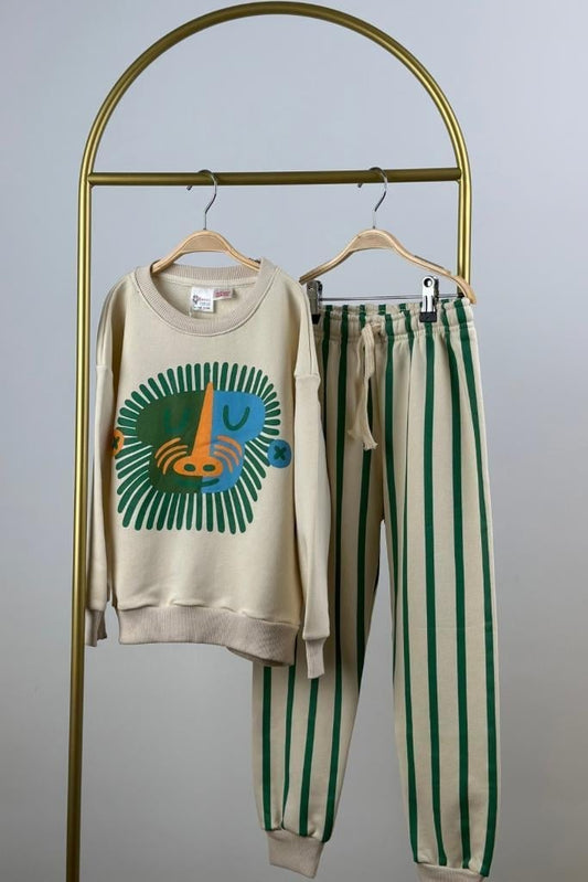 The Monkey Striped Jogging Set